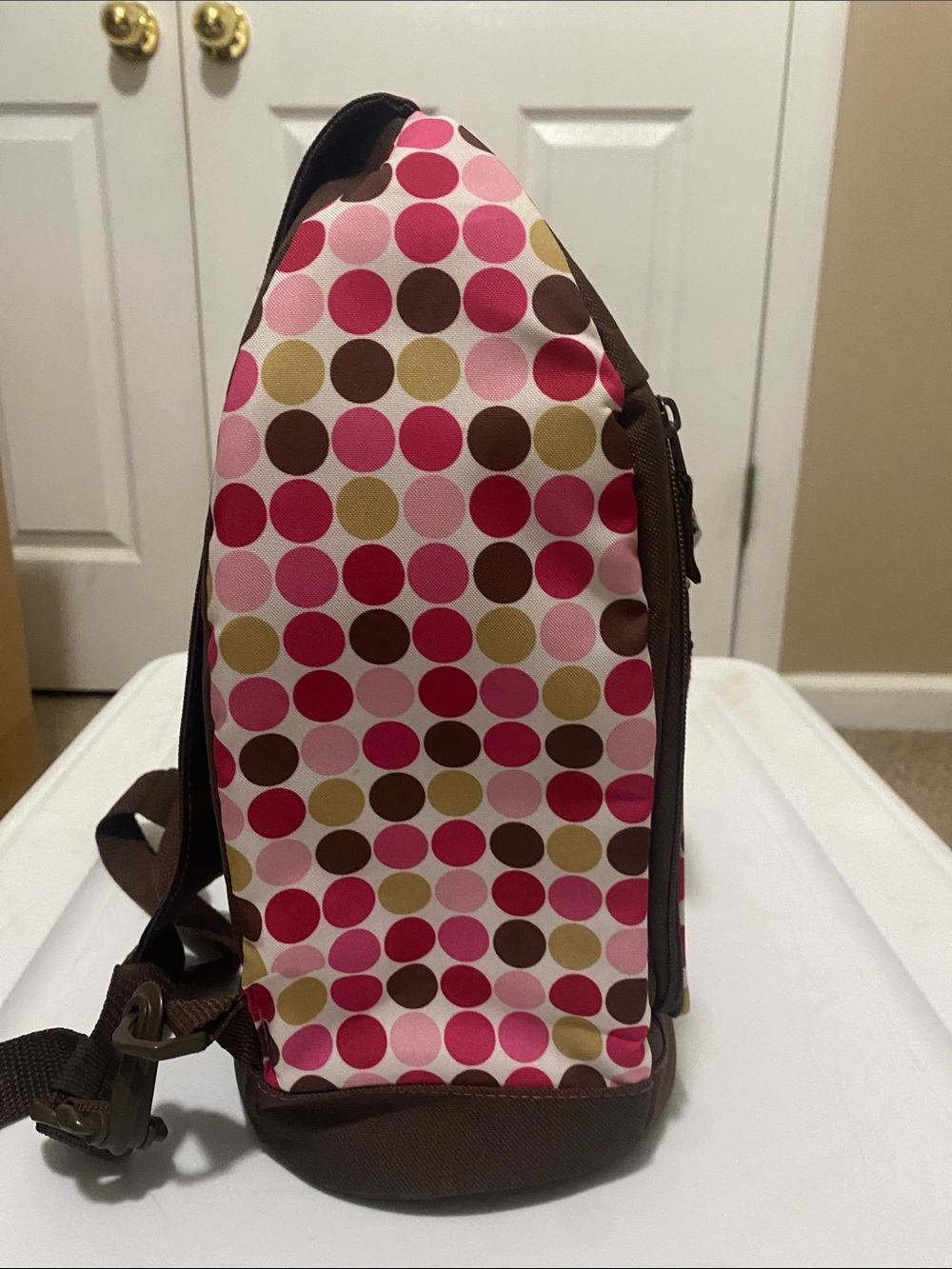 Thermos Raya Brown with Pink Accent Sling Pack Cooler - Picture 5 of 5